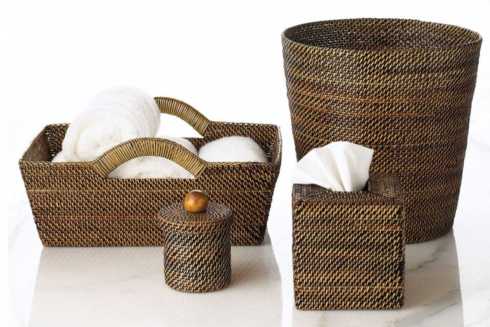 Lifestyle image for Handwoven Tote Basket