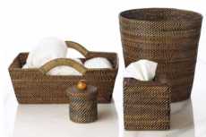 Bathroom Collection Handwoven Tote Basket
