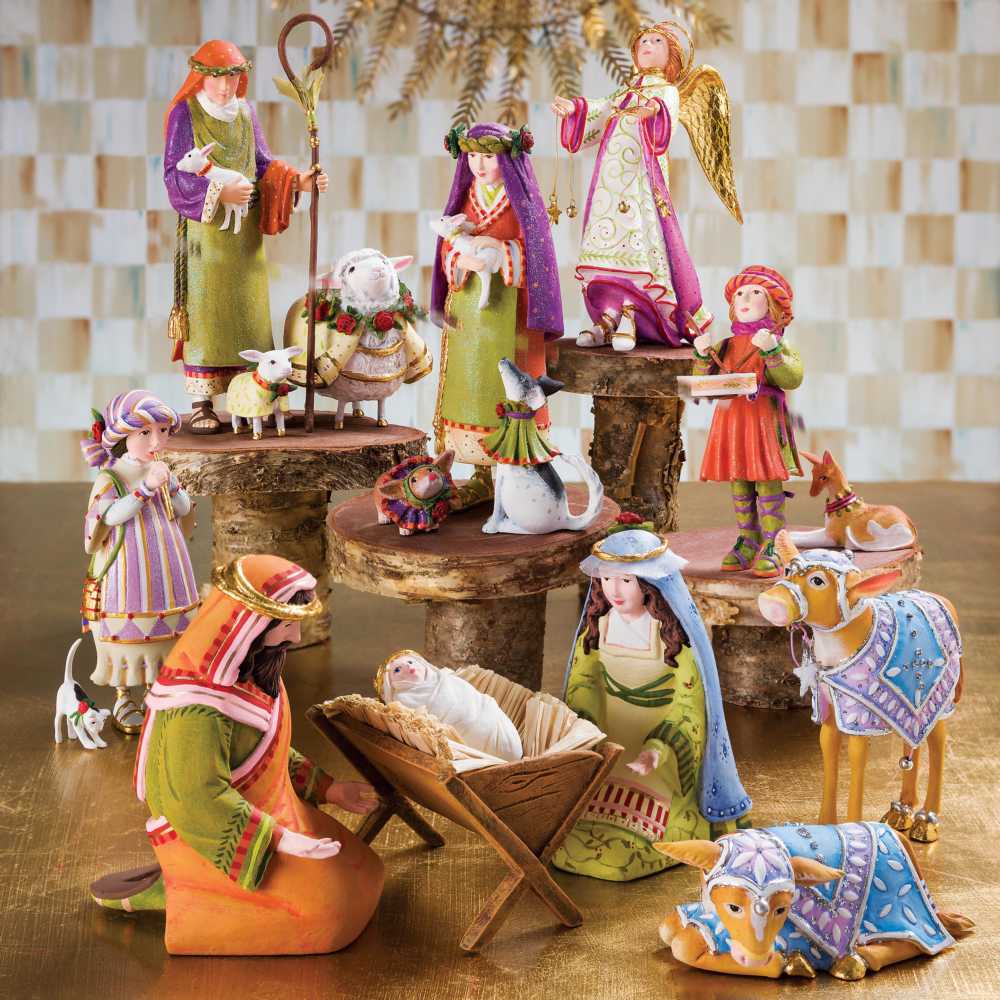Patience Brewster Mini Christmas Nativity Figure Set 13 Piece Collection 