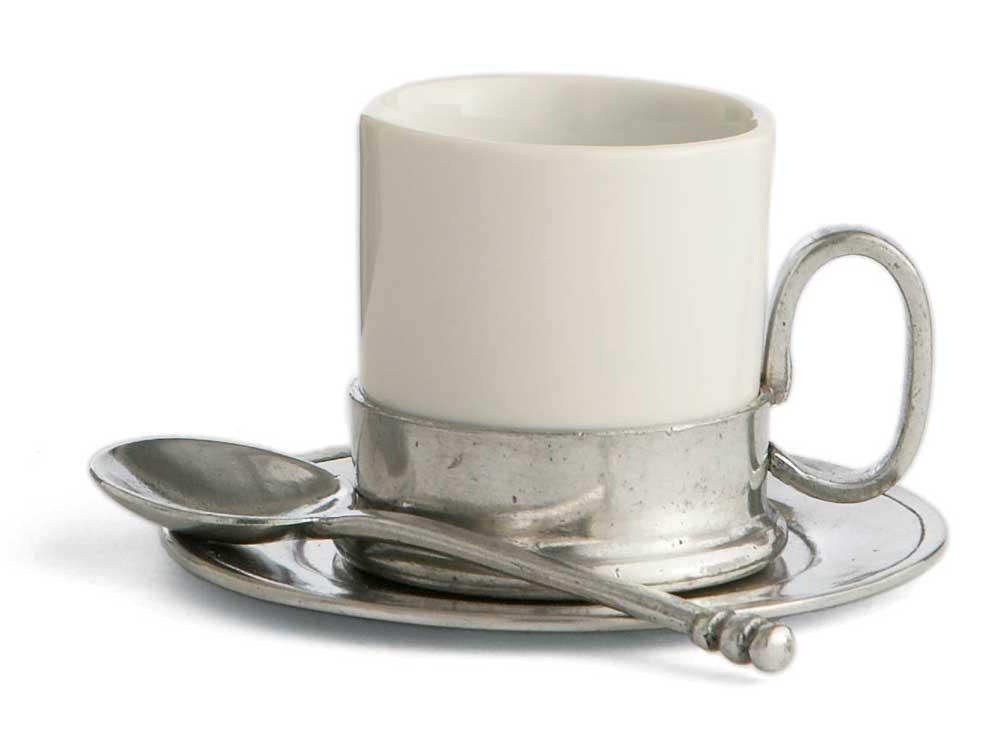 Espresso Cup & Saucer with Spoon