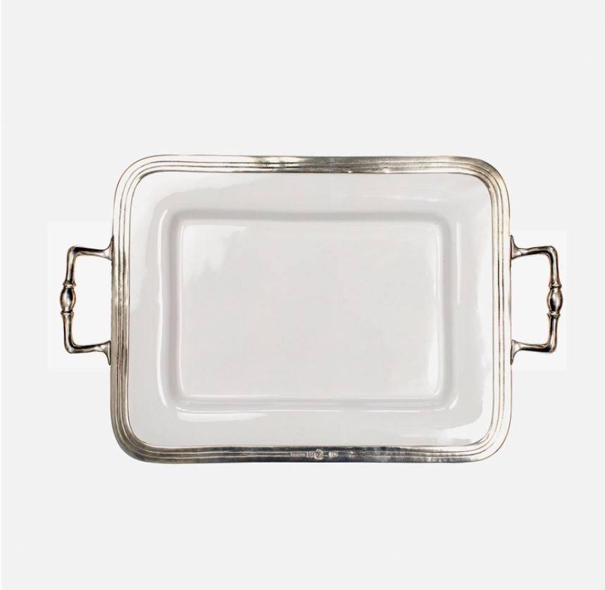 Small Rectangular Tray with Handles