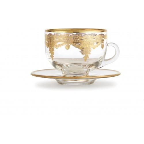 Gold Coffee Cup/Saucer
