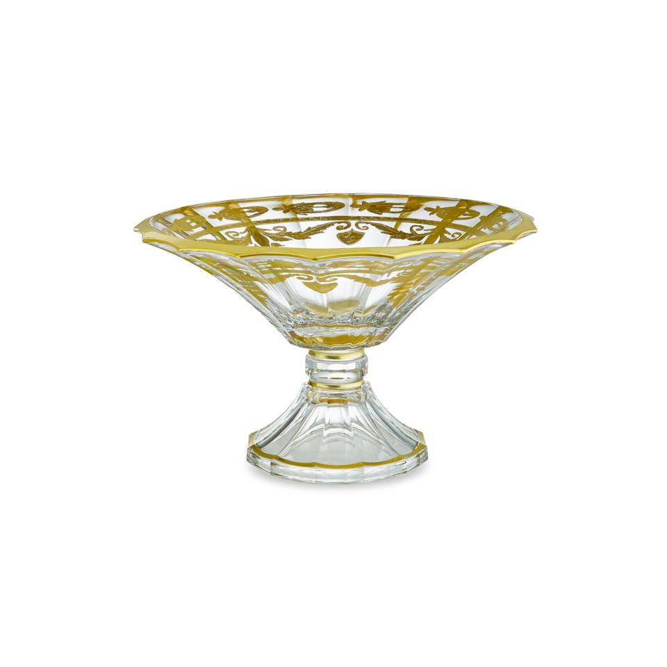 Gold Scalloped Footed Bowl