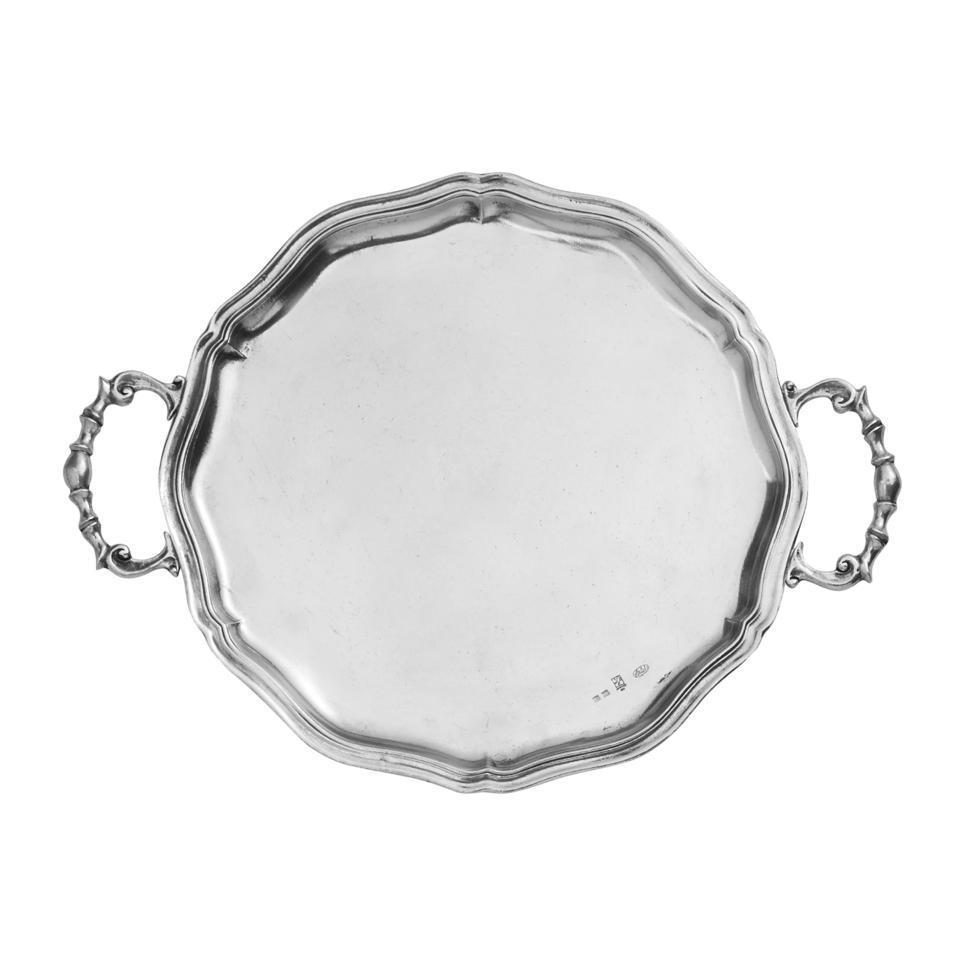 Scalloped Tray with Handles