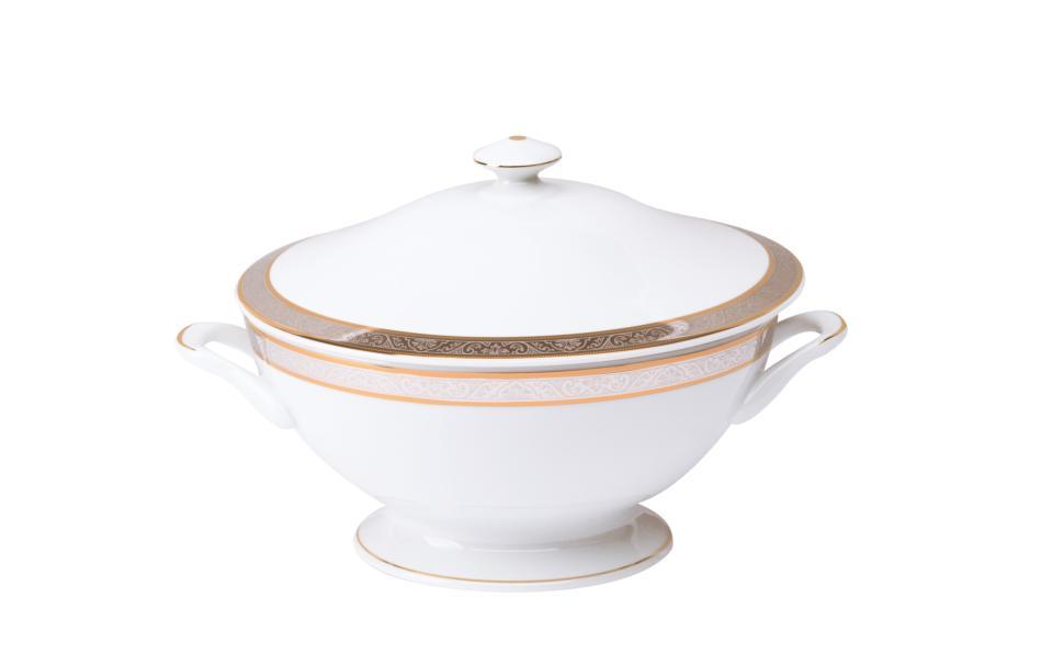 Footed Soup Tureen With Lid