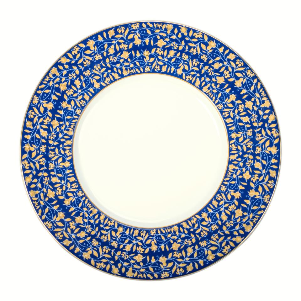 Blue presentation plate