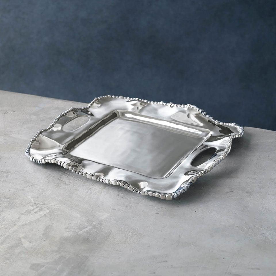 Kristi Square Tray with Handles (small)