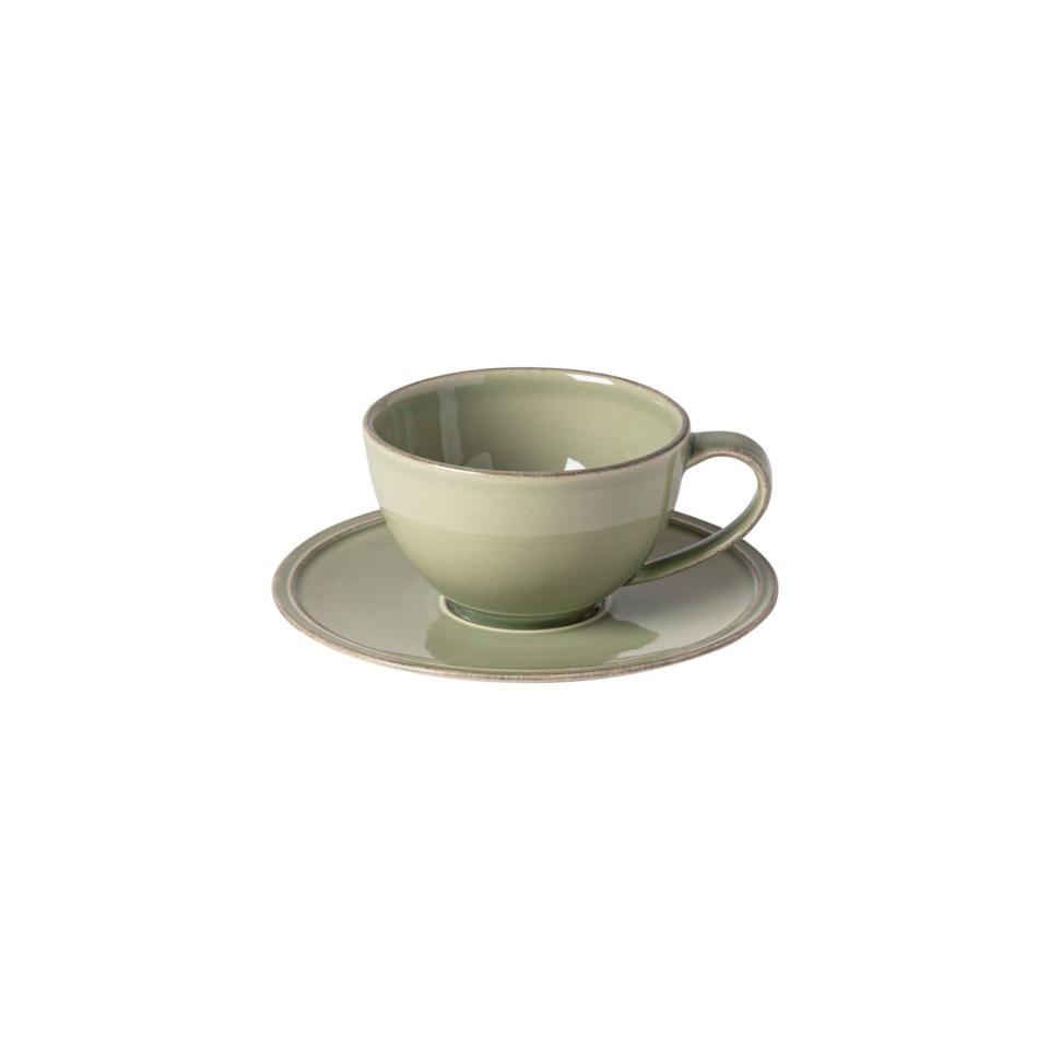 Friso - Sage Green Tea Cup & Saucer 9oz Set/4