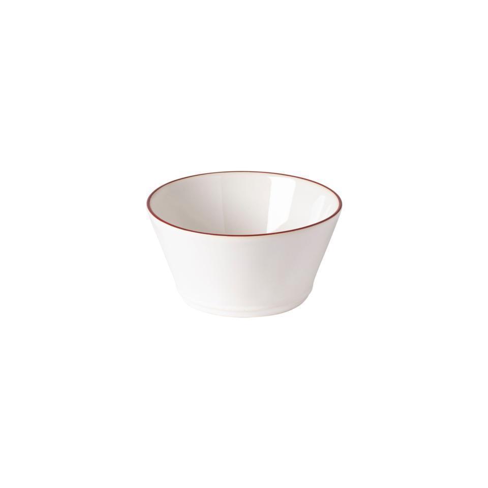 Beja - White Red Soup/Cereal Bowl 6
