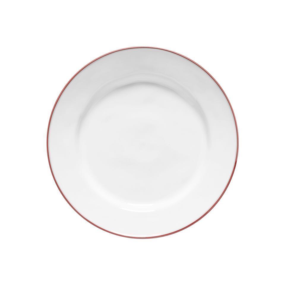 Beja - White Red Dinner Plate 11