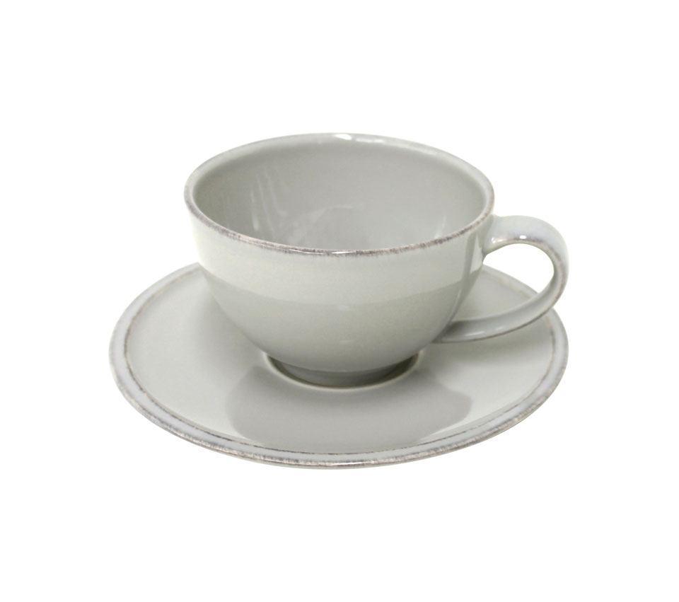 Friso - Grey Tea Cup & Saucer Set/4
