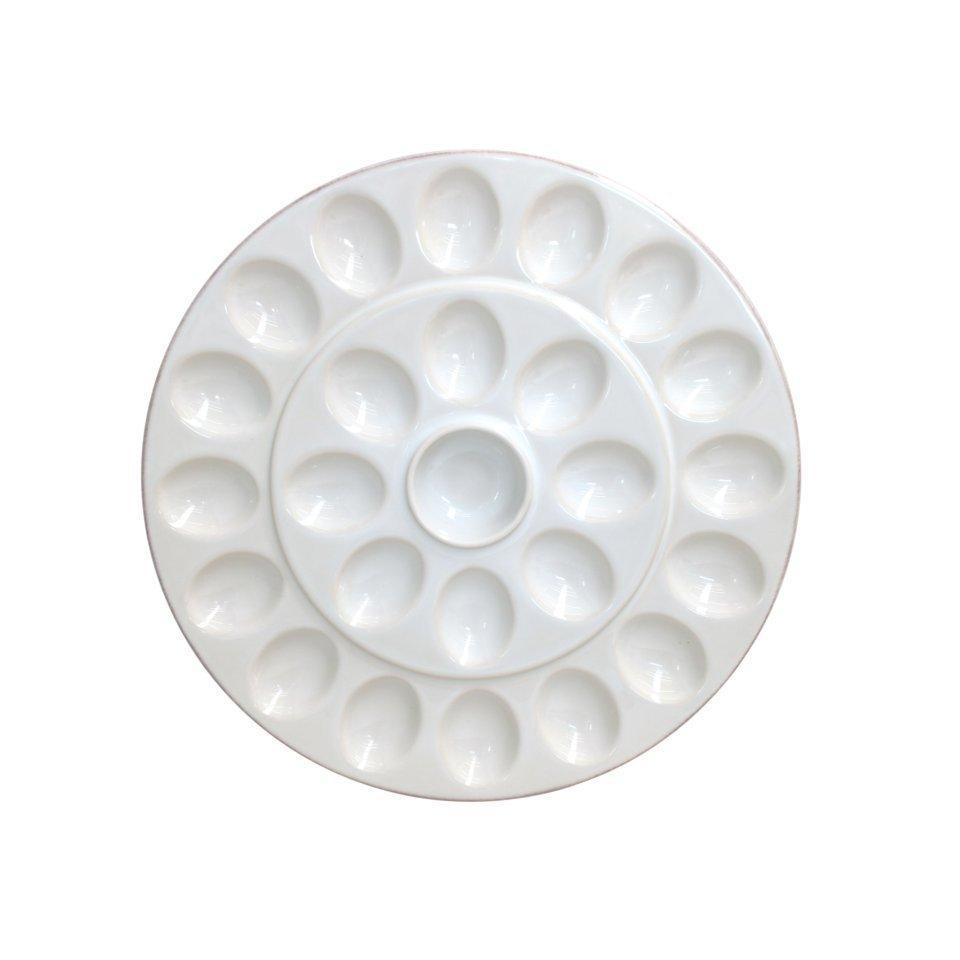 Egg Platter, White