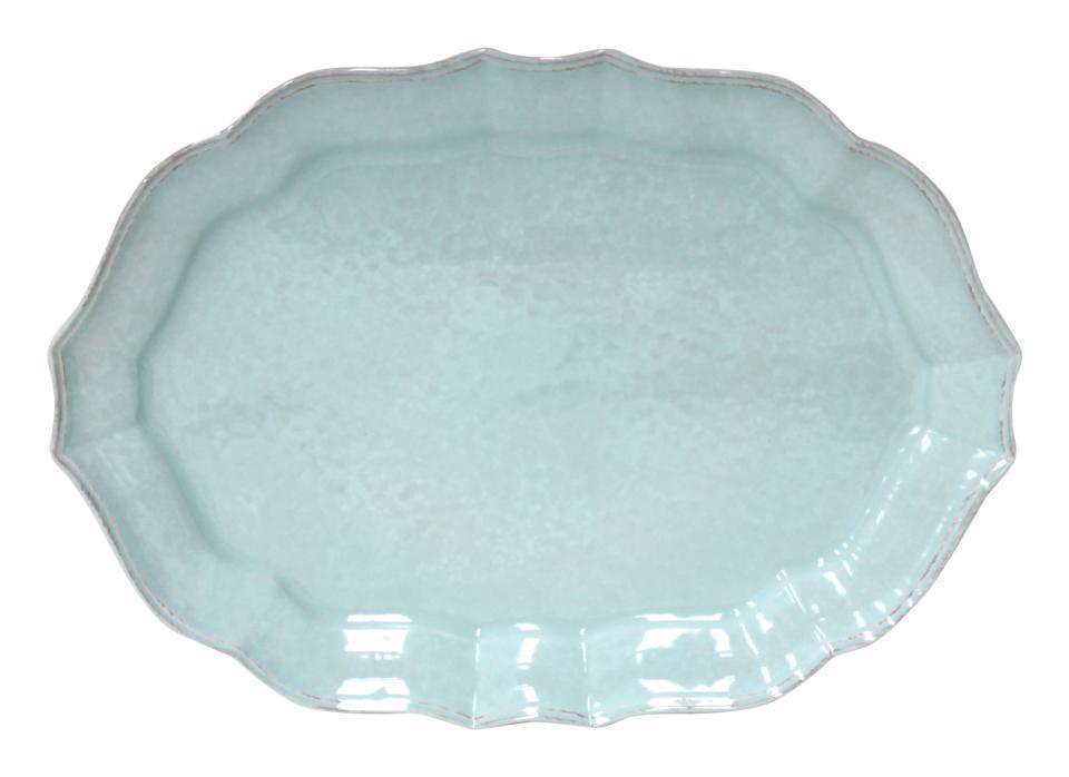 Impressions - Robin's Egg Blue Oval Platter