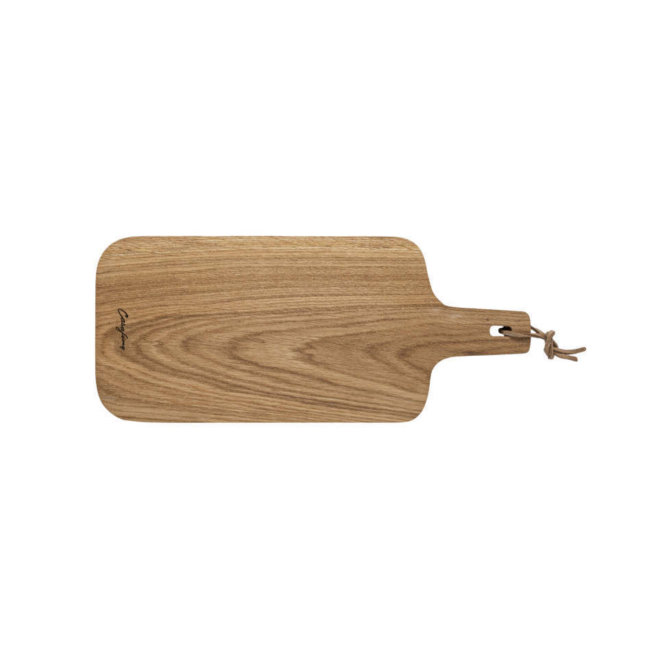 Oak Wood Cutting/Serving Board w/ Handle 17"