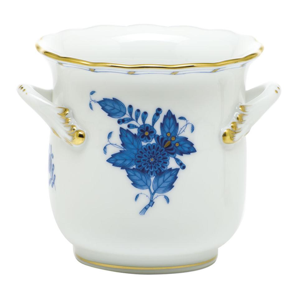 Mini Cachepot with Handles - Blue