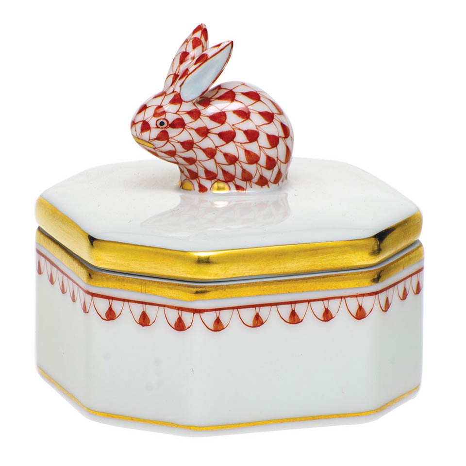 Petite Octagonal Box with Bunny