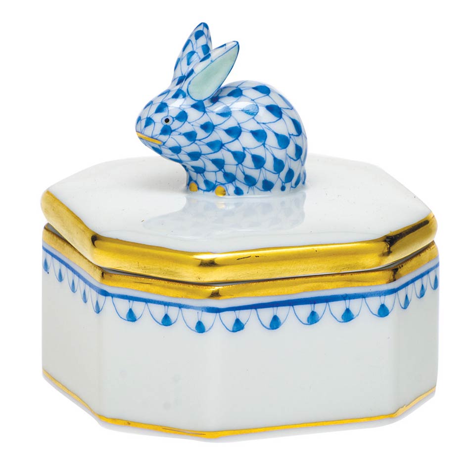 Petite Octagonal Box with Bunny