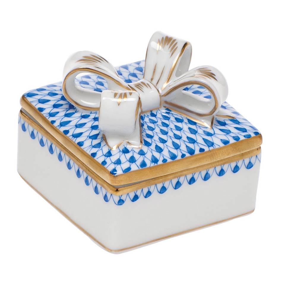Box with Bow - Sapphire