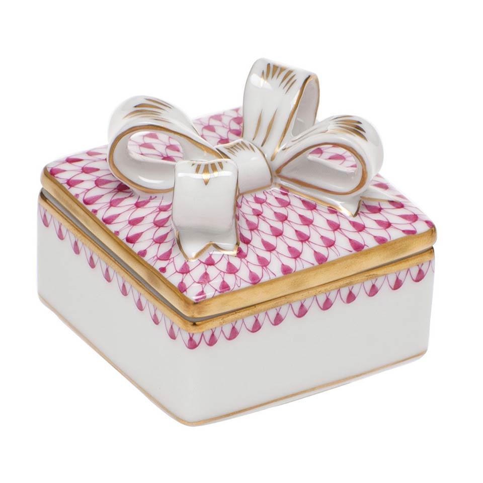 Box with Bow - Raspberry