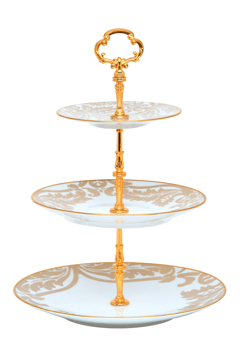 3 Tier Cake Plate Gold