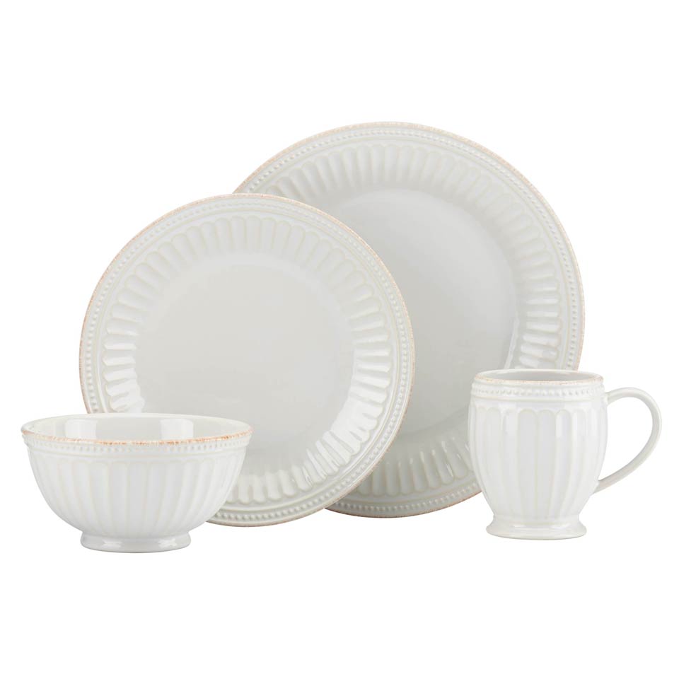 White 4-piece Place Setting