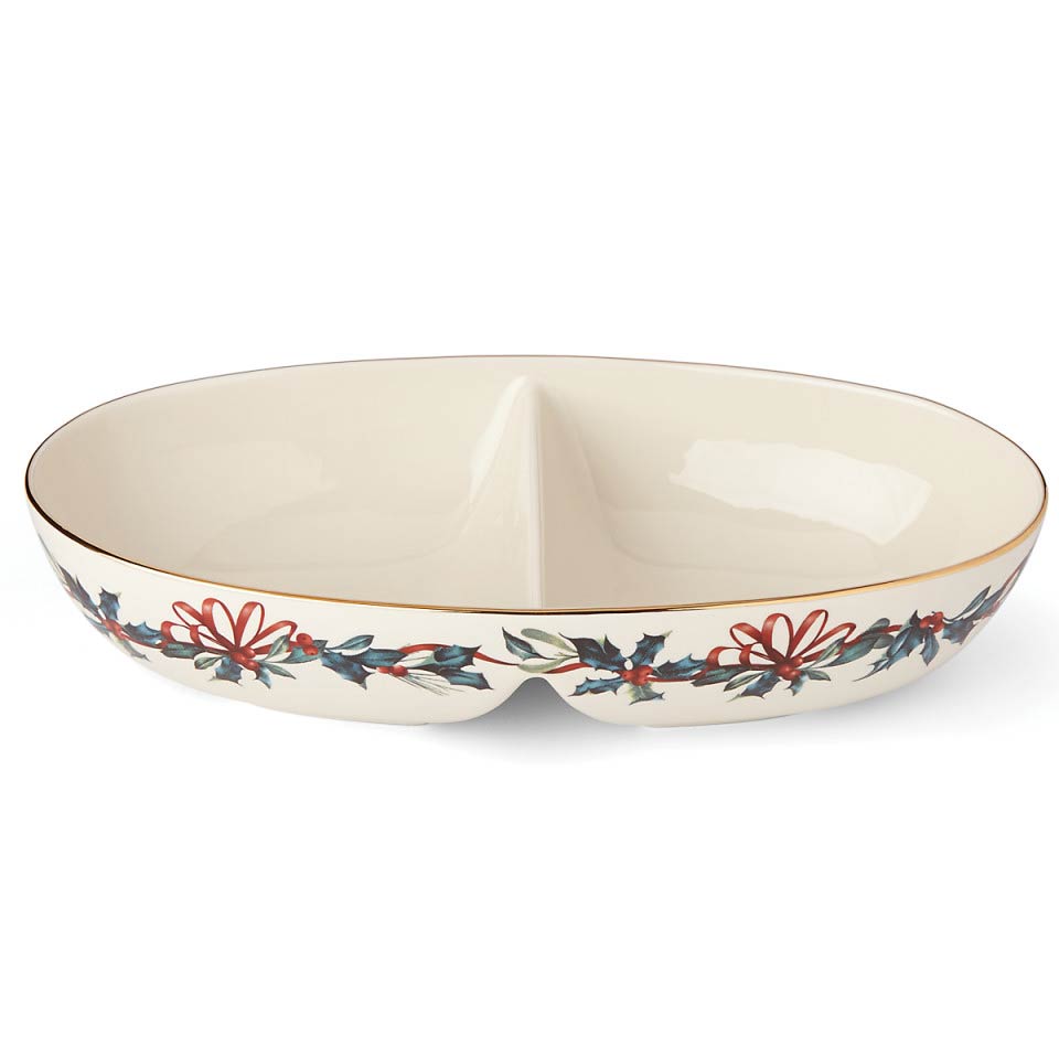 Divided Oval Bowl