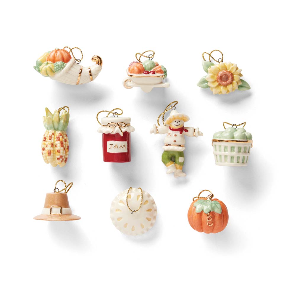 Autumn Favorites 10 Piece Ornament Set