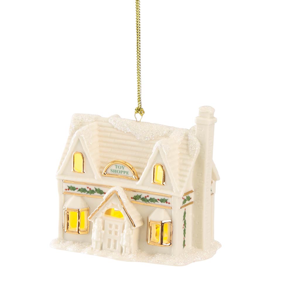 Christmas Village Toy Shoppe Lighted Ornament