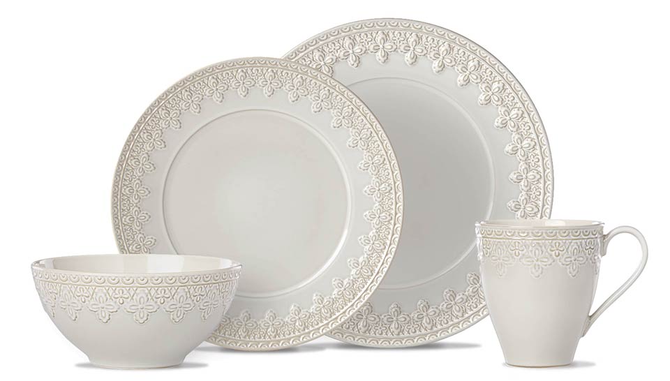 Grey 4-piece Place Setting
