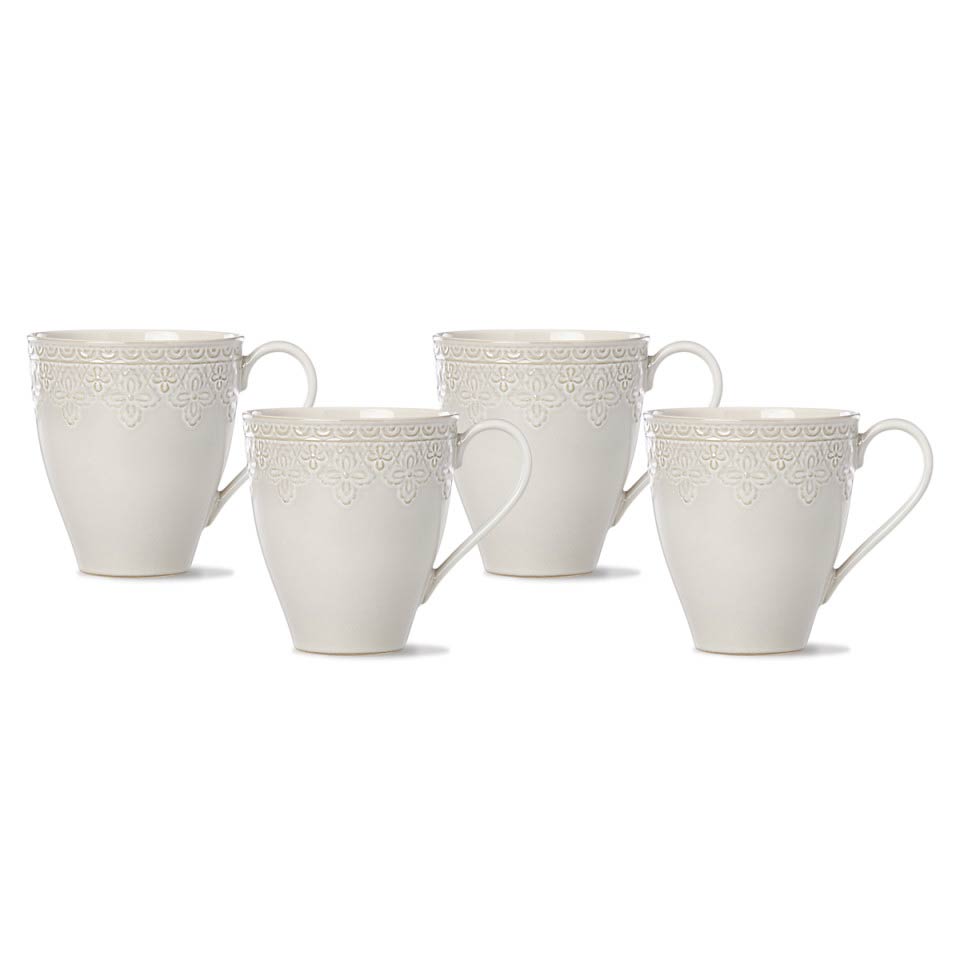 4-piece Grey Mug Set