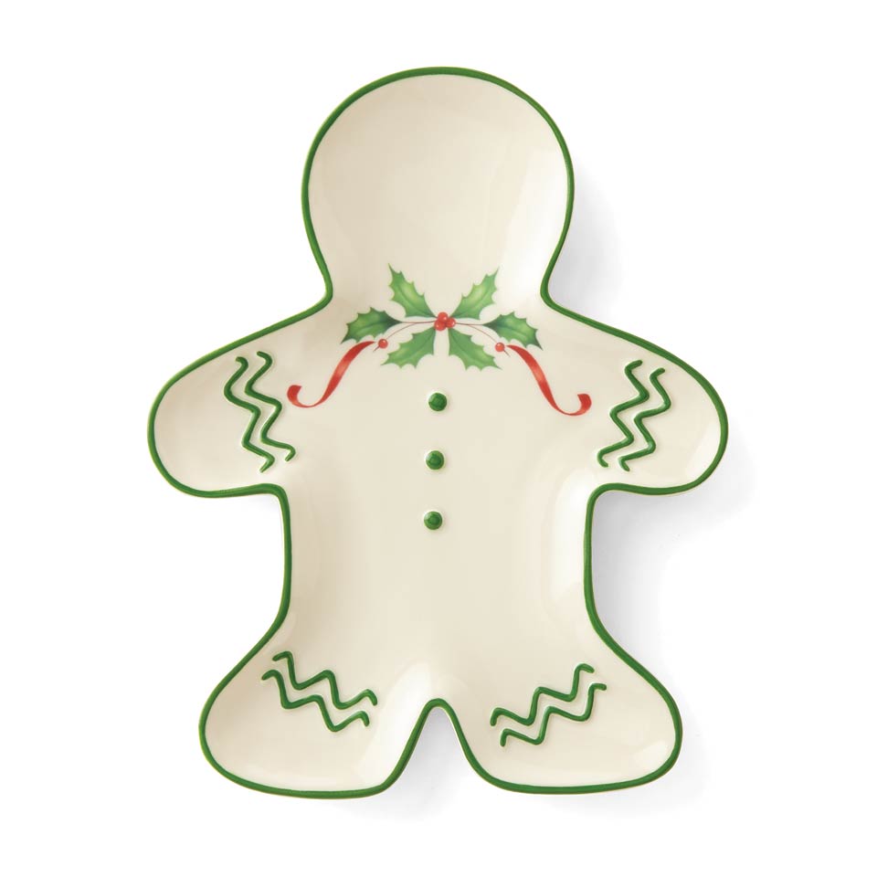 Gingerbread Man Accent Plate