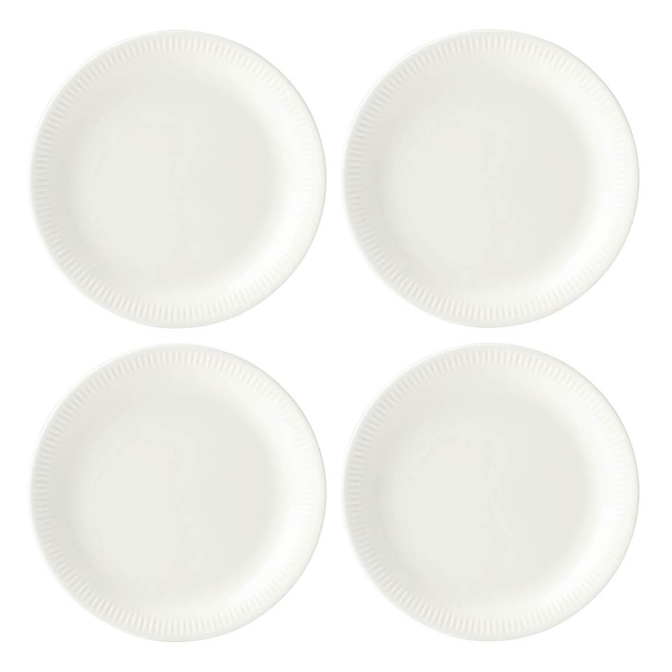 4-piece Dinner Plate Set, White