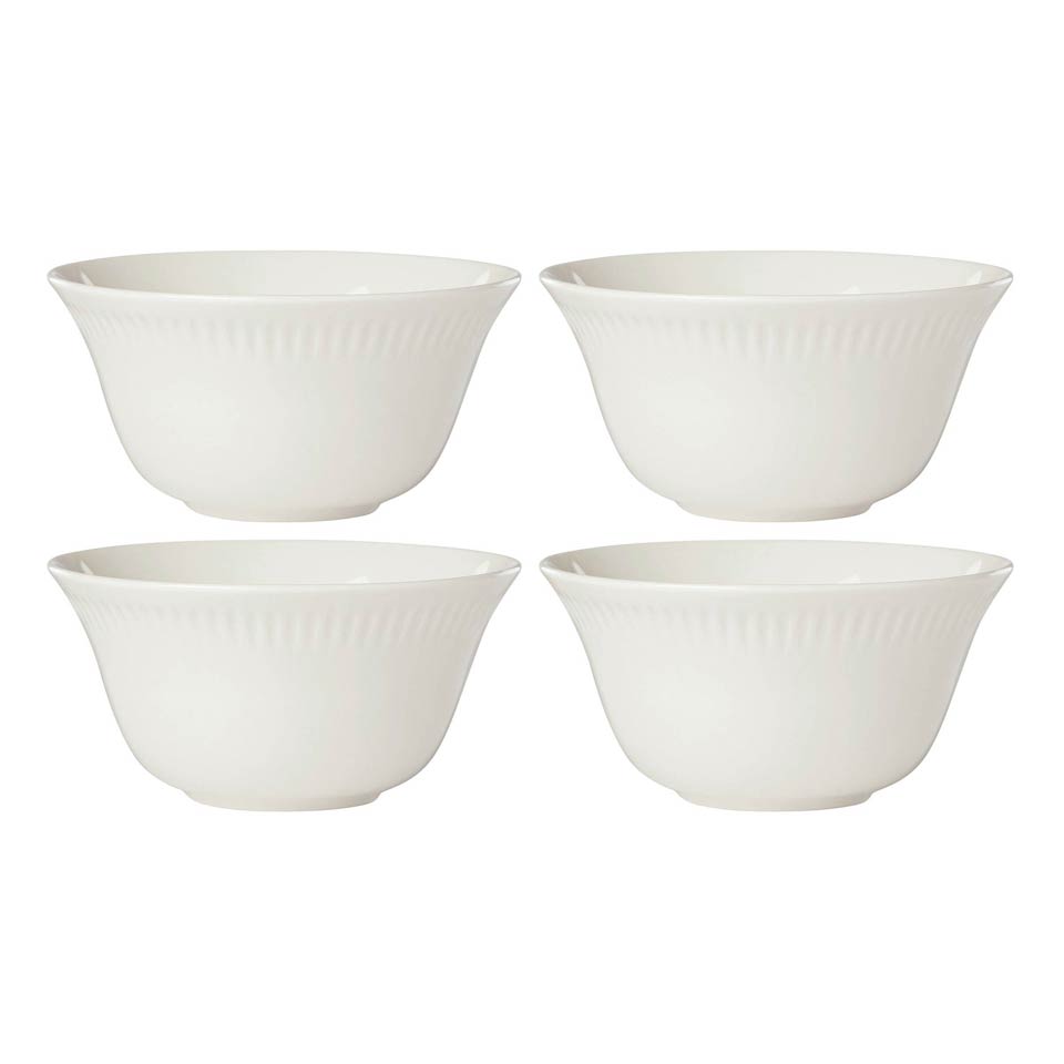 4-piece Small Bowl Set, White