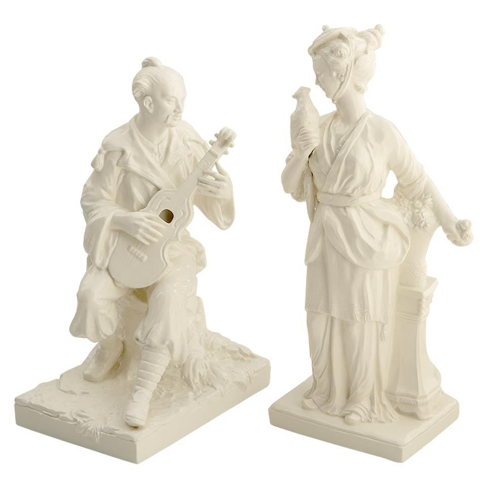 Man & Woman Figurines, Pair