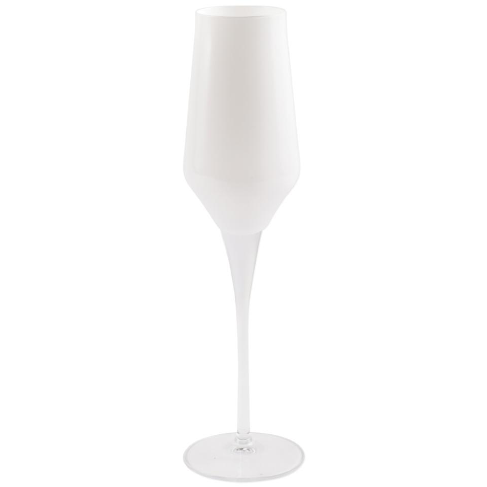 White Champagne Glass