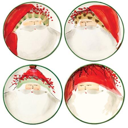 Old St. Nick Assorted Canape Plates