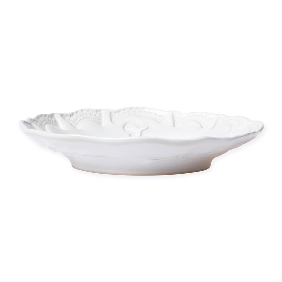 White Lace Pasta Bowl