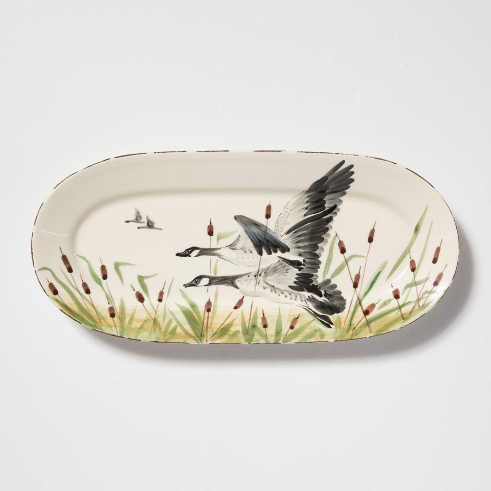 Geese Small Oval Platter