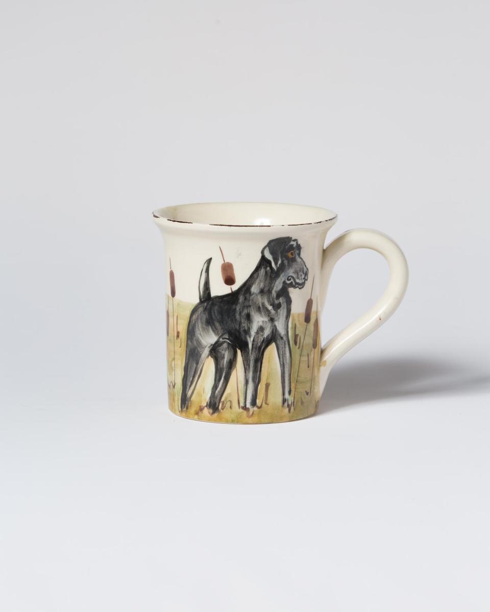 Black Hunting Dog Mug