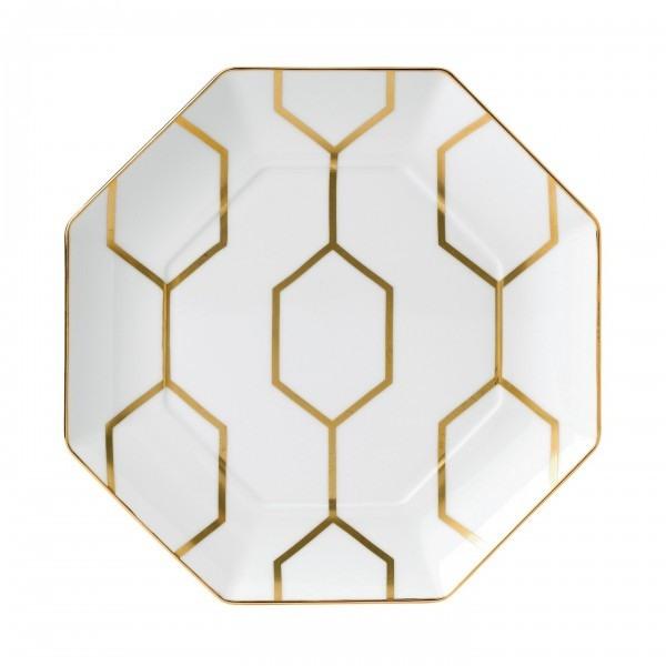 Accent Plate Octagonal White 9.1