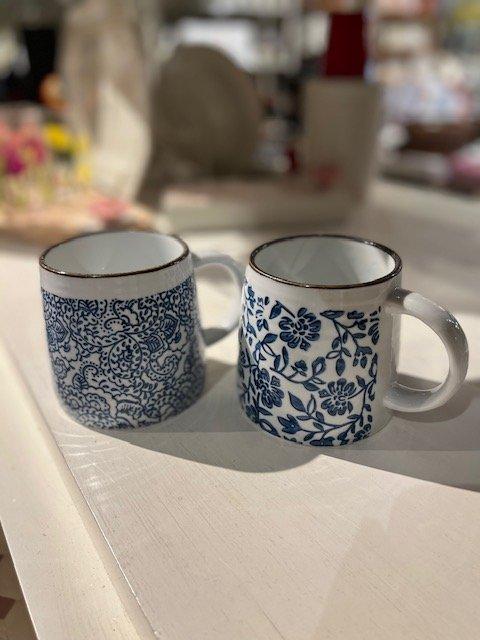 $13.00 Blue & White Mug