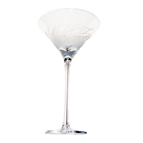 $182.00 Martini Glass, Crass Cut, Set of 4