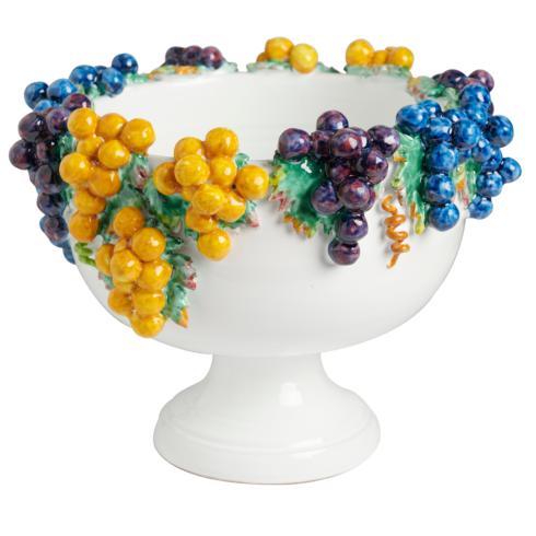 $1,078.00 Footed Bowl with Grapes