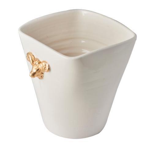 $146.00 Cachepot with Gold Ram, Large
