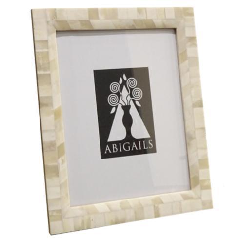 Abigails Inlaid Frame, Cream Bone, 8X10 Photo