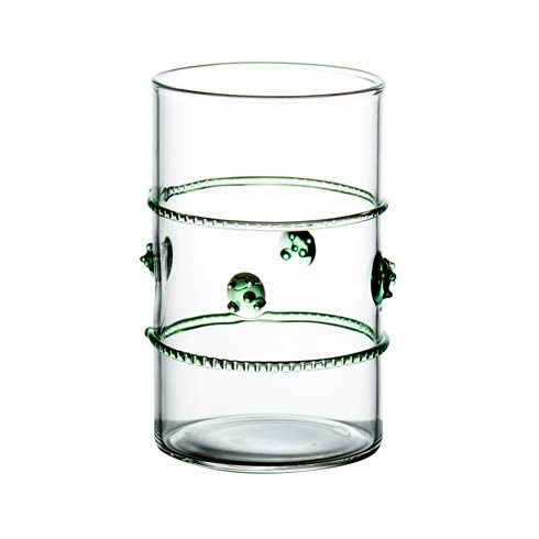 $14.00 Clear Votive with Green Rope