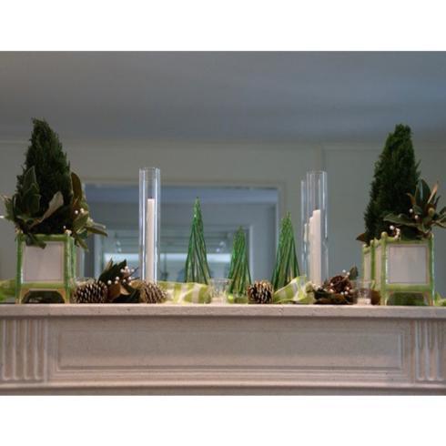 $115.00 2-Piece Candleholder, Clear, Set of 4