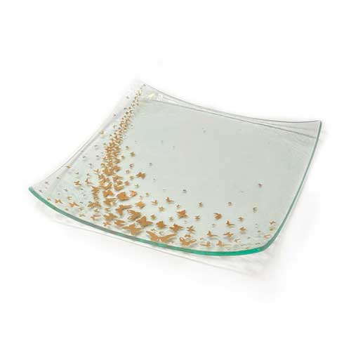 Annieglass  Butterfly Square Plate $101.00