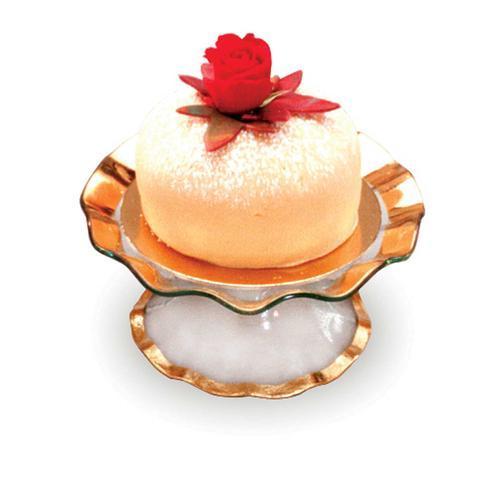 Annieglass  Ruffle 9 1/2" petits fours stand $249.00