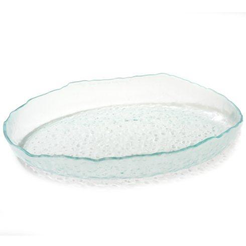 Annieglass  Salt 11 x 18" oval serving bowl $103.00